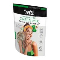 Зерновая смесь. Green mix. Гарнир рис & шпинат, Yelli, 350 г.